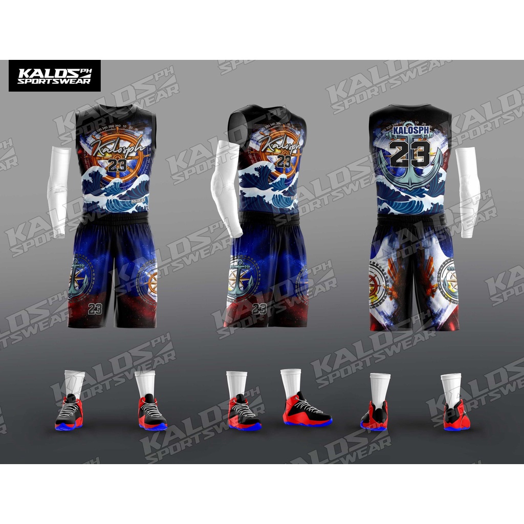 Basketball Jersey Sublimation Customized Name and Number 00103 SEAFARER MARINE SEAMAN DESIGN