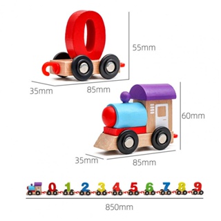 Imagination Improvement Train Toy Ten Carriages Independent Detachable Educational Cartoon Number #6
