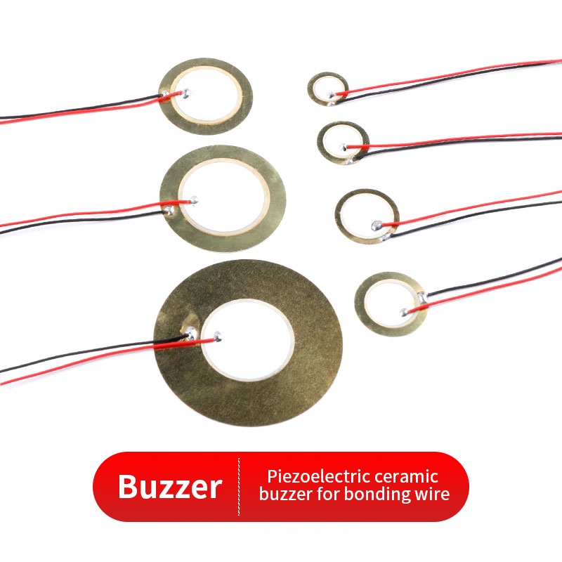 10PCS Buzzer Piezoelectric Piezo Ceramic Wafer Plate Dia 35MM 50MM,With ...
