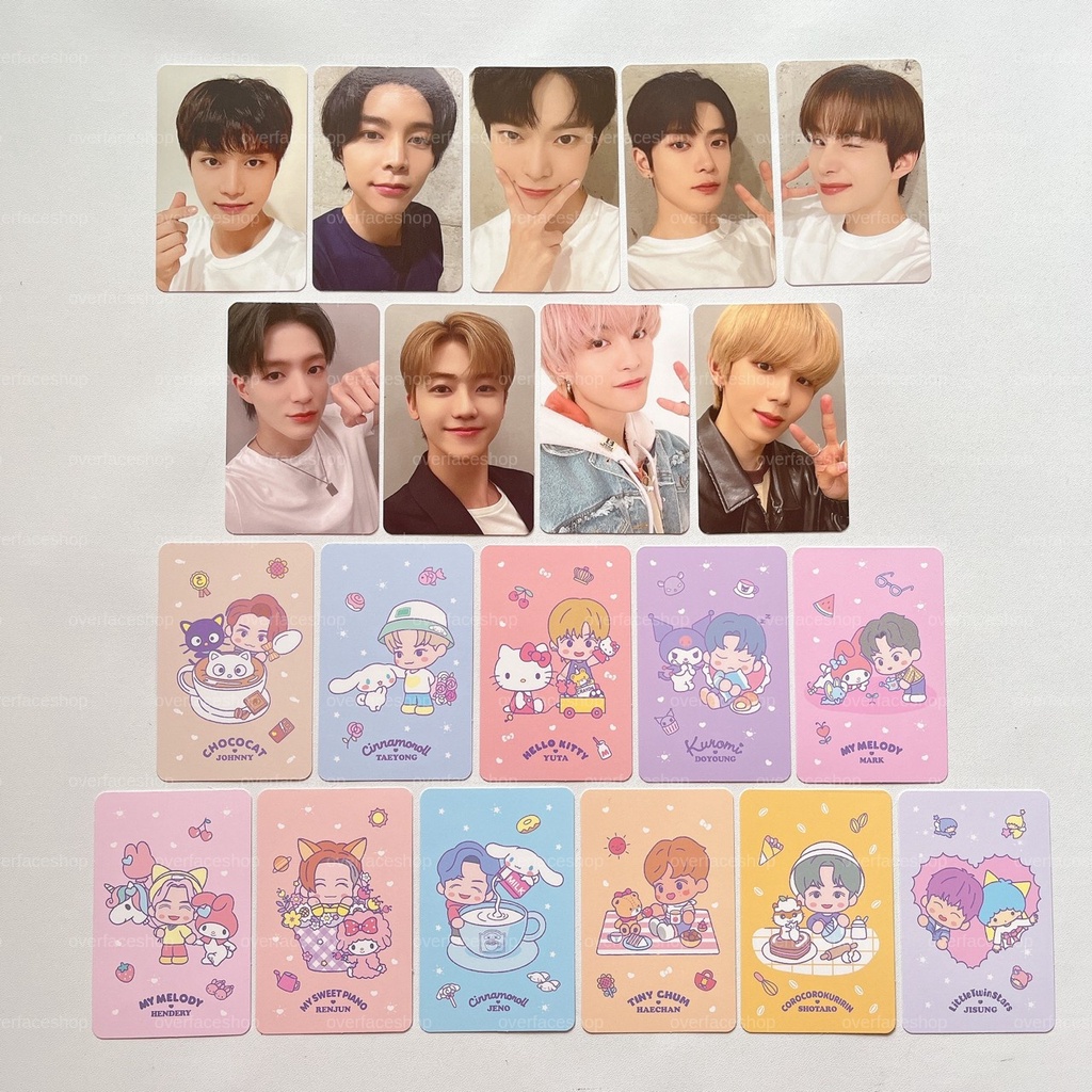 Nct x SANRIO Trading Card A ver photocard pc Taeil Johnny Taeyong Yuta