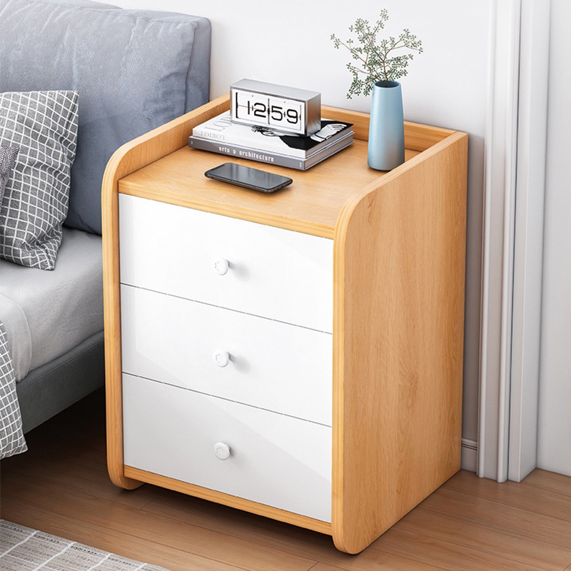 bedside table drawer mini bed cabinet Simple bedside table ...