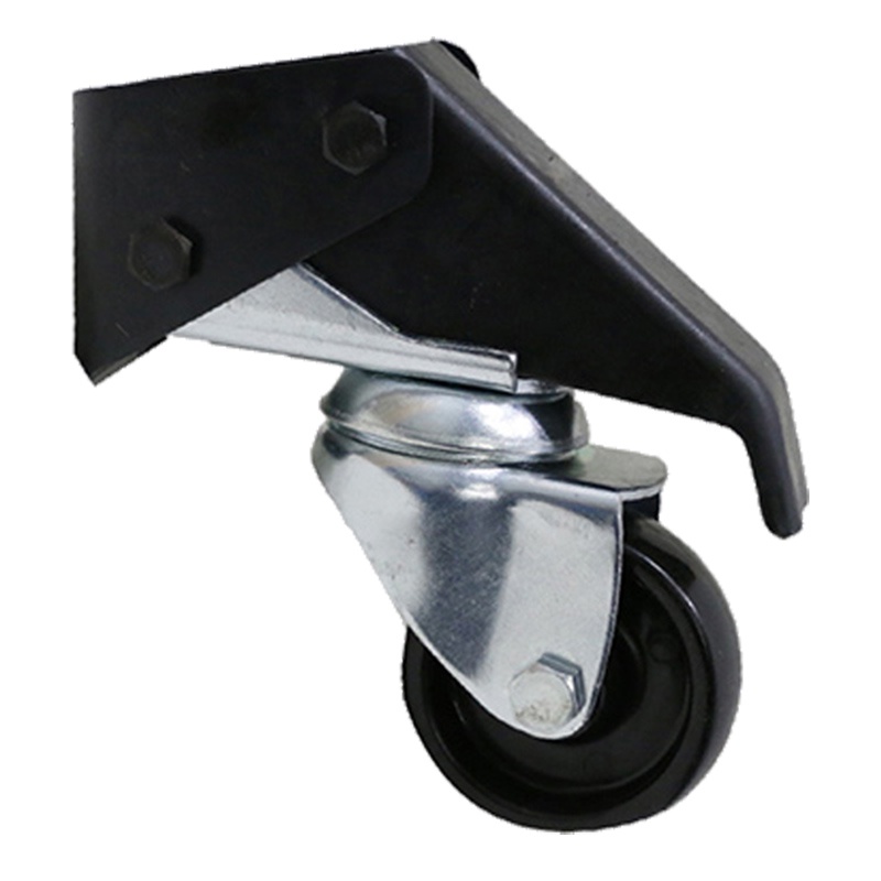 2Pcs Heavy Workbench Retractable Caster Step Down Swivel Wheels Slide