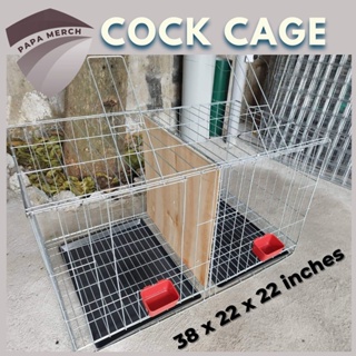 Cock Cage Galvanized for Winning Breed Gamefowl/ Sabong (Collapsible assembled by Mclip / Cable Tie)