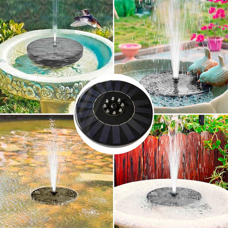 Solar Fountain Water Floating Waterfall Fountain Pump Pool Garden Decoration Bird Bath Mini Solar Po #4
