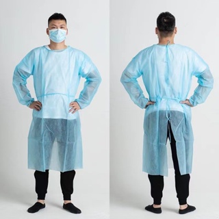 ln stockNEW◙Isolation Gown Non-Woven 25  and 40 GSM Coating Disposable #8