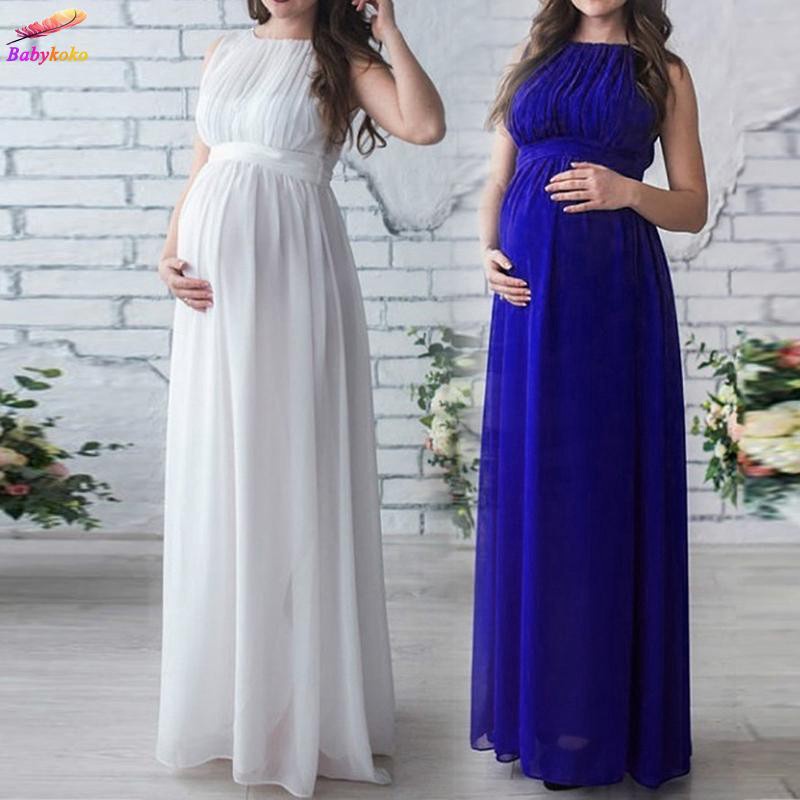 pregnant dress maternity nursing bra Pregnant Women Long Maxi Gown Photography Shoot Fancy Maternity