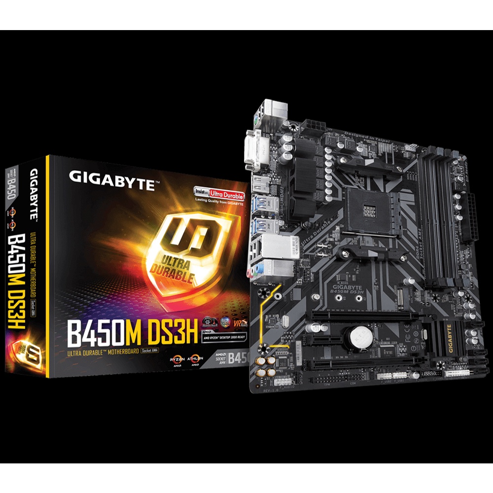 Refurbished Ga B450m Ds3h Gigabyte Amd B450 Am4 4 X Ddr4 Dimm Matx Motherboard Shopee Philippines 3210