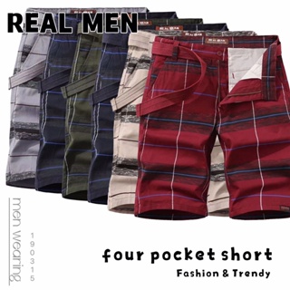 REAL MAN Casual Styles 4pocket for  Men's. High quality, W/blet. #190315