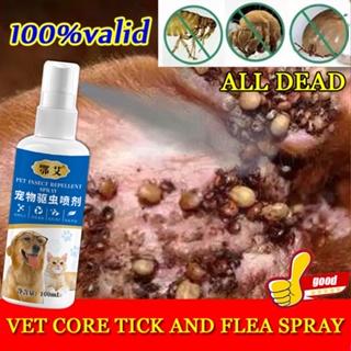 vet core tick and flea spray for Dogs & Cats Pulgas at Galis ng Aso Spray Gamot sa Garapata 120ml
