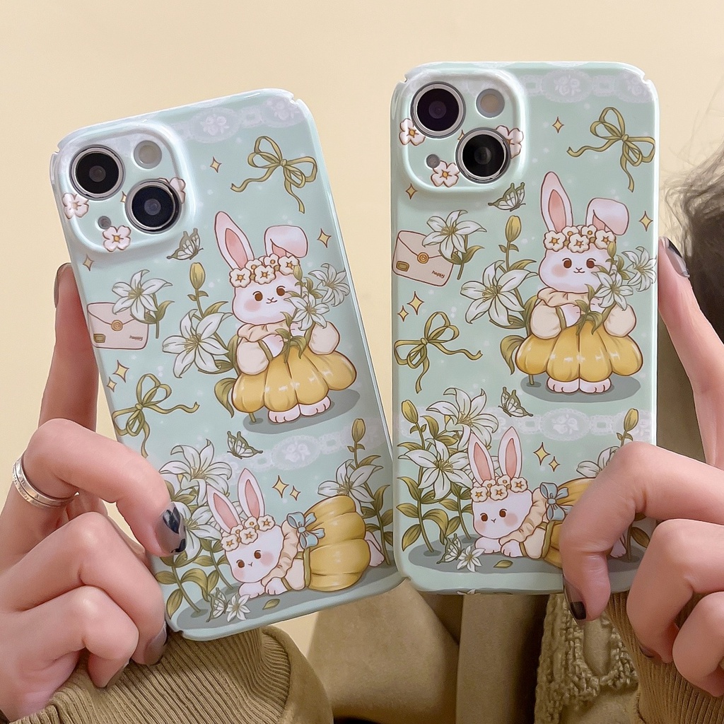 [Feeling] Retro Rabbit Cartoon Animals iPhone Case for iPhone 14 13 12 11 Pro Max Plus [Wodeke