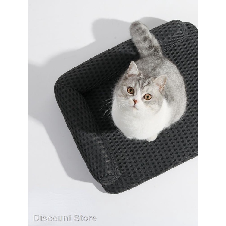 Summer Breathable Solid Color Washable Pet Sofa Cushion Nest House Eco-friendly Cat Dog Bed Sleepi
