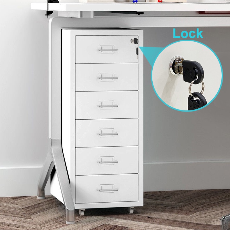 6 Layer Metal Drawer UnitMinimalist Home Office Drawer File