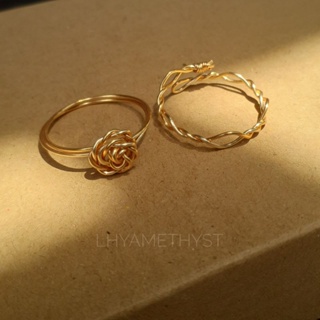 Rose Handmade Wire Ring by Lhyamethyst