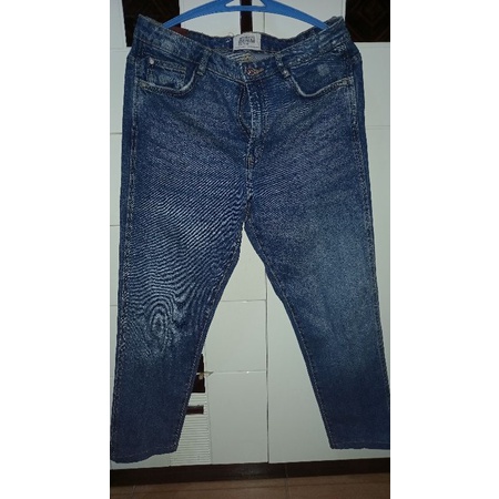Zara denim maong pants(used) | Shopee Philippines