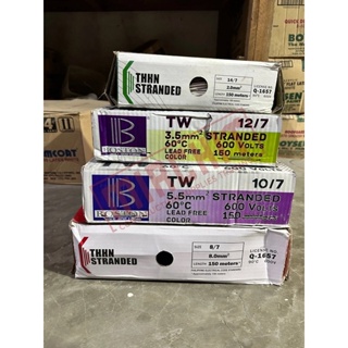 TW THHN Wire sold per BOX 150mtrs (14/7, 12/7, 10/7, 8/7)