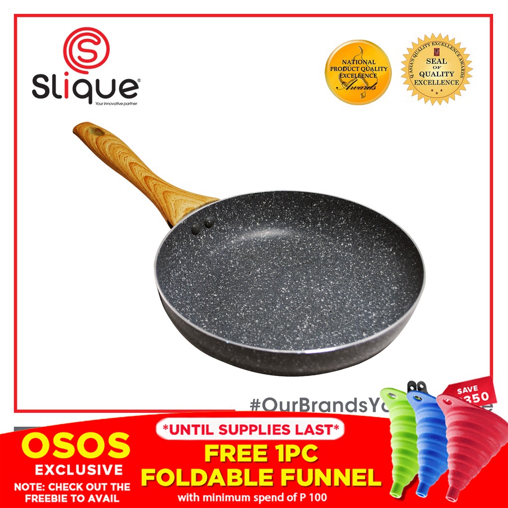 SLIQUE Original Marble Fry Pan Premium Multi Layer Non-Stick Marble ...
