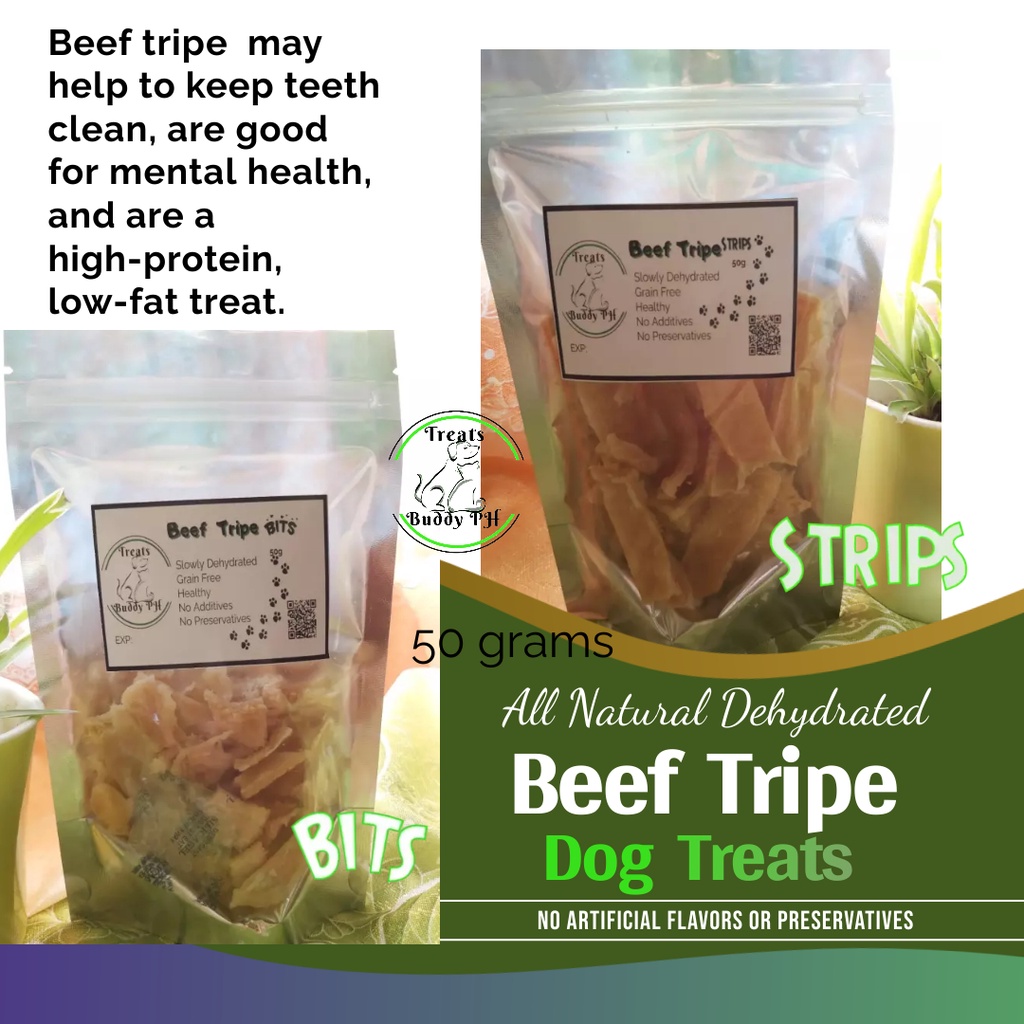 Dehydrated Beef Tripe Dog Chew/Treats 50g Shopee Philippines