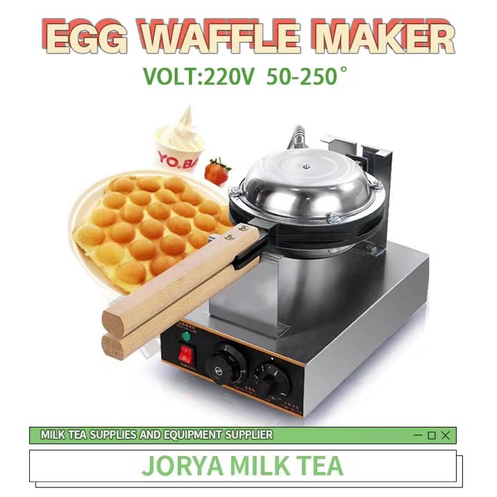 Electric Egg Bubble Waffle Maker Pan Non Stick Grill Egg Cake Pan Puff