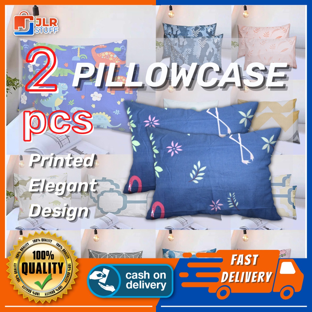 JLR Stuff Printed Elegant Design Pillow Case Cover 2pcs/set 60x71cm Polyester Envelope Type