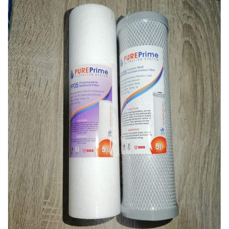 PurePrime Sediment Filter/PurePrime Coconut Shell Activated Carbon SL10