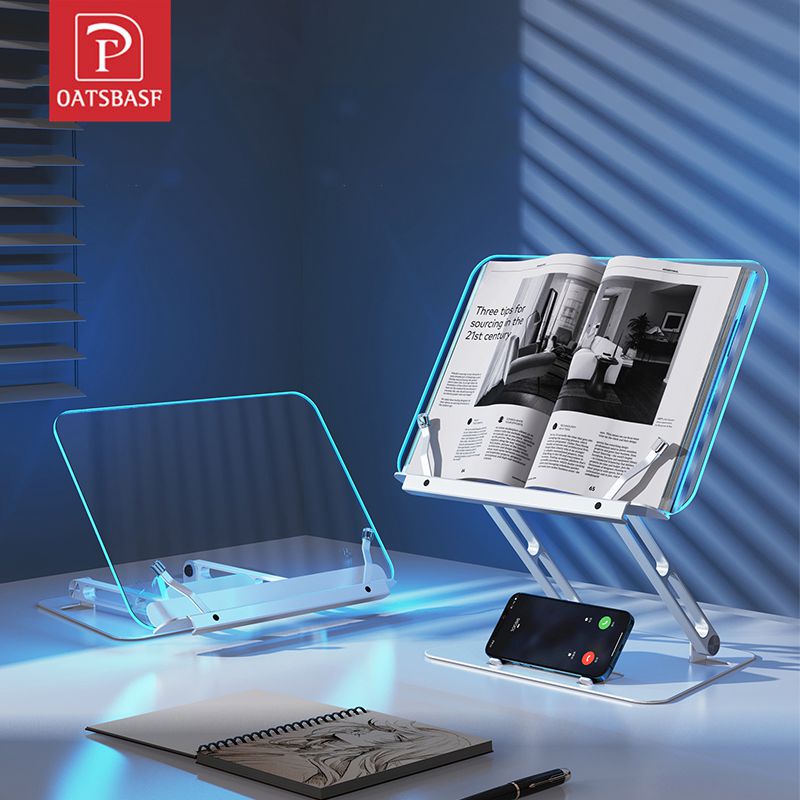 OATSBASF L12 Transparent Laptop Table Foldable Acrylic Laptop Stand