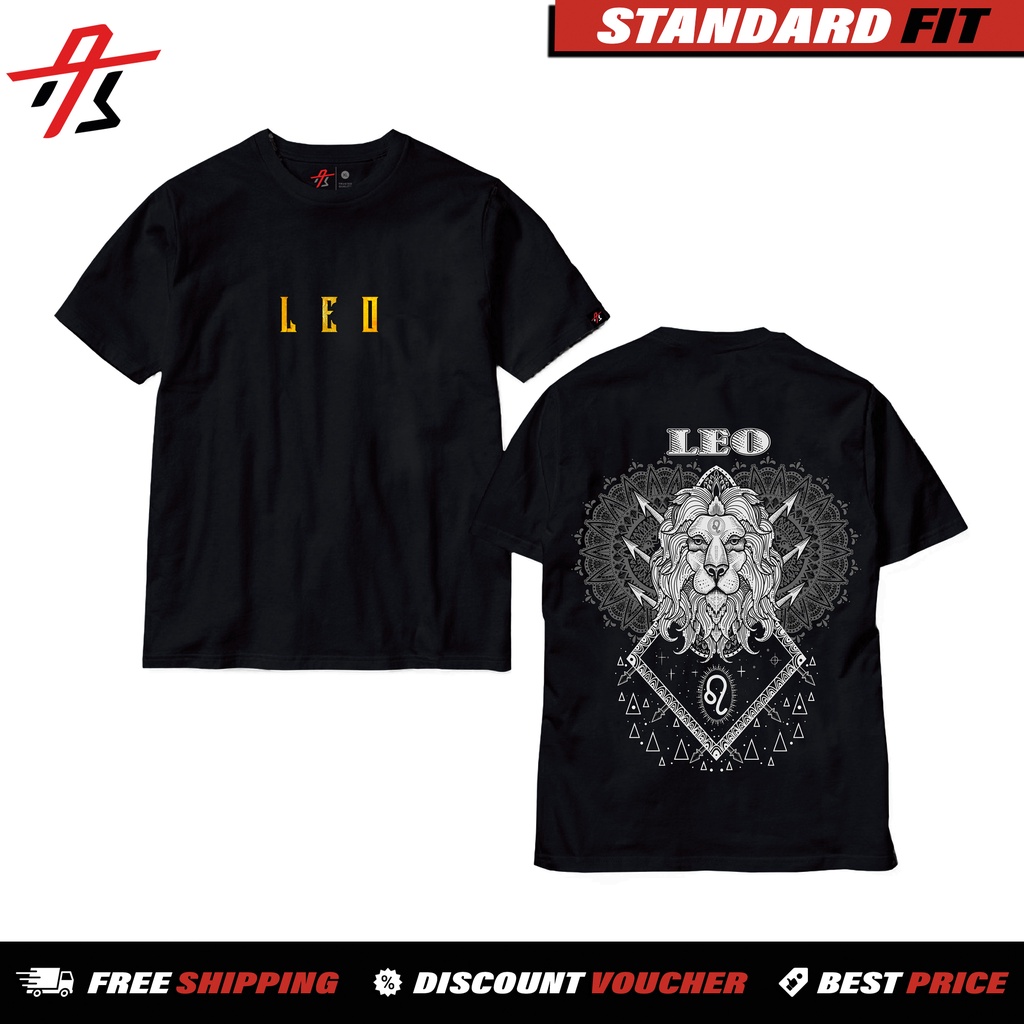 T shirt For Men Tops Unisex Zodiac Sign Design For Men Women Character Shirts Clothing Tees Leo