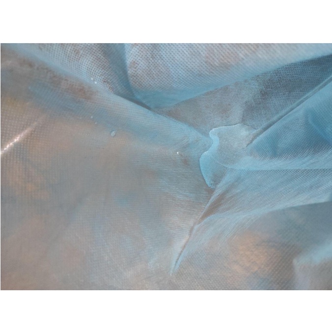 CODln stockA10 pieces Isolation Gown Suit Blue WaterProof Disposable PPE Bunnysuit Non Woven - Blu