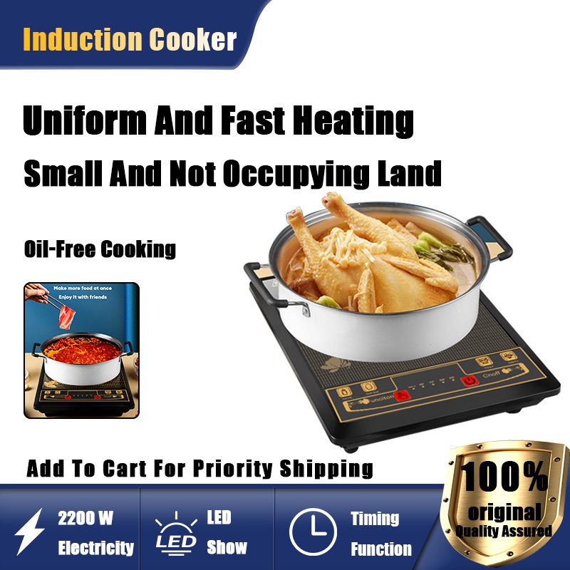 Induction Stove 2200W Portable Induction Cooker Smart Inverter Electric