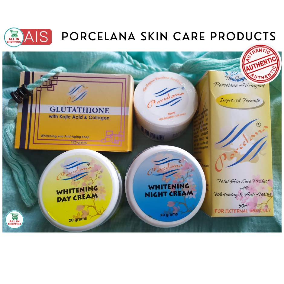 Original Porcelana Beauty Set of Astringent, Day Cream, Night Cream