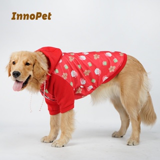 [Ready Stock] INNOPET Dog Clothes Dog Clothes Christmas Pet Clothes Fall and winter Style Hair Loss Prevention Abrasionproof