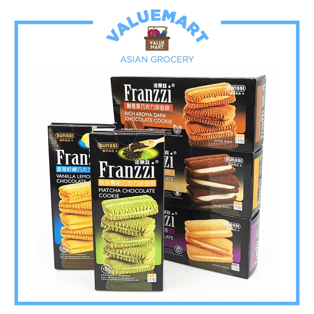 Franzzi Sandwich Cookie Crumbly Butter Cookies with Cream Filling