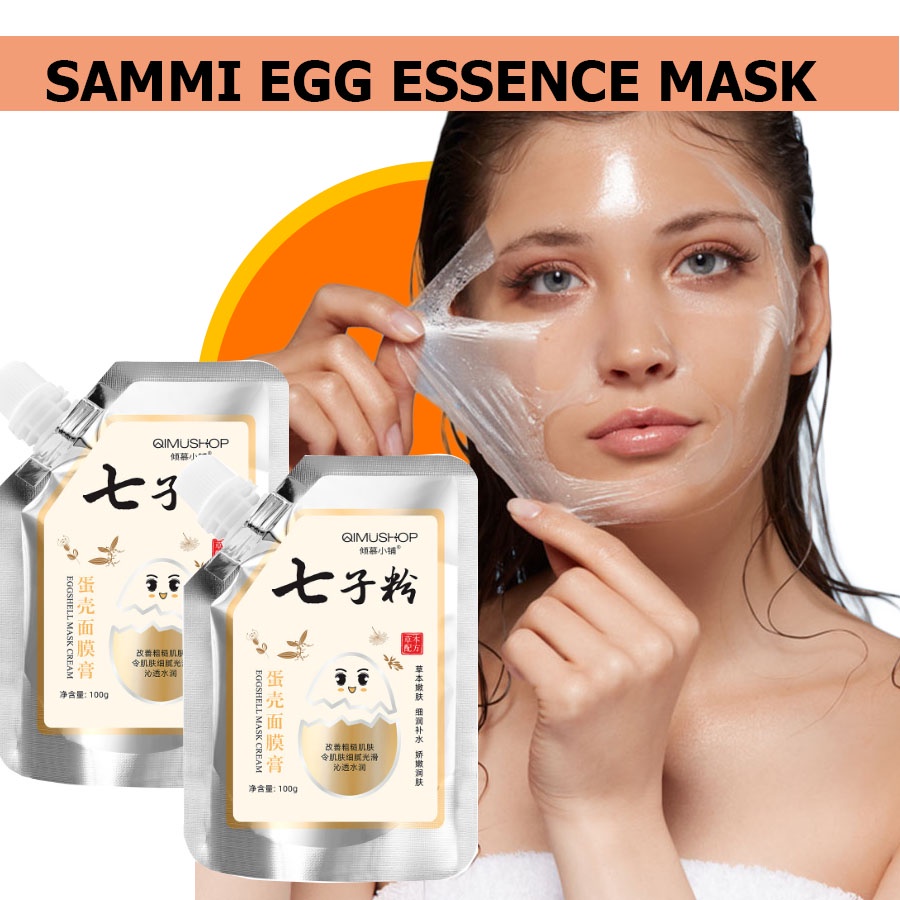 SAMMI EGG ESSENCE MASK Korean Beauty Egg mask whiten skin tighten pores face care 100g