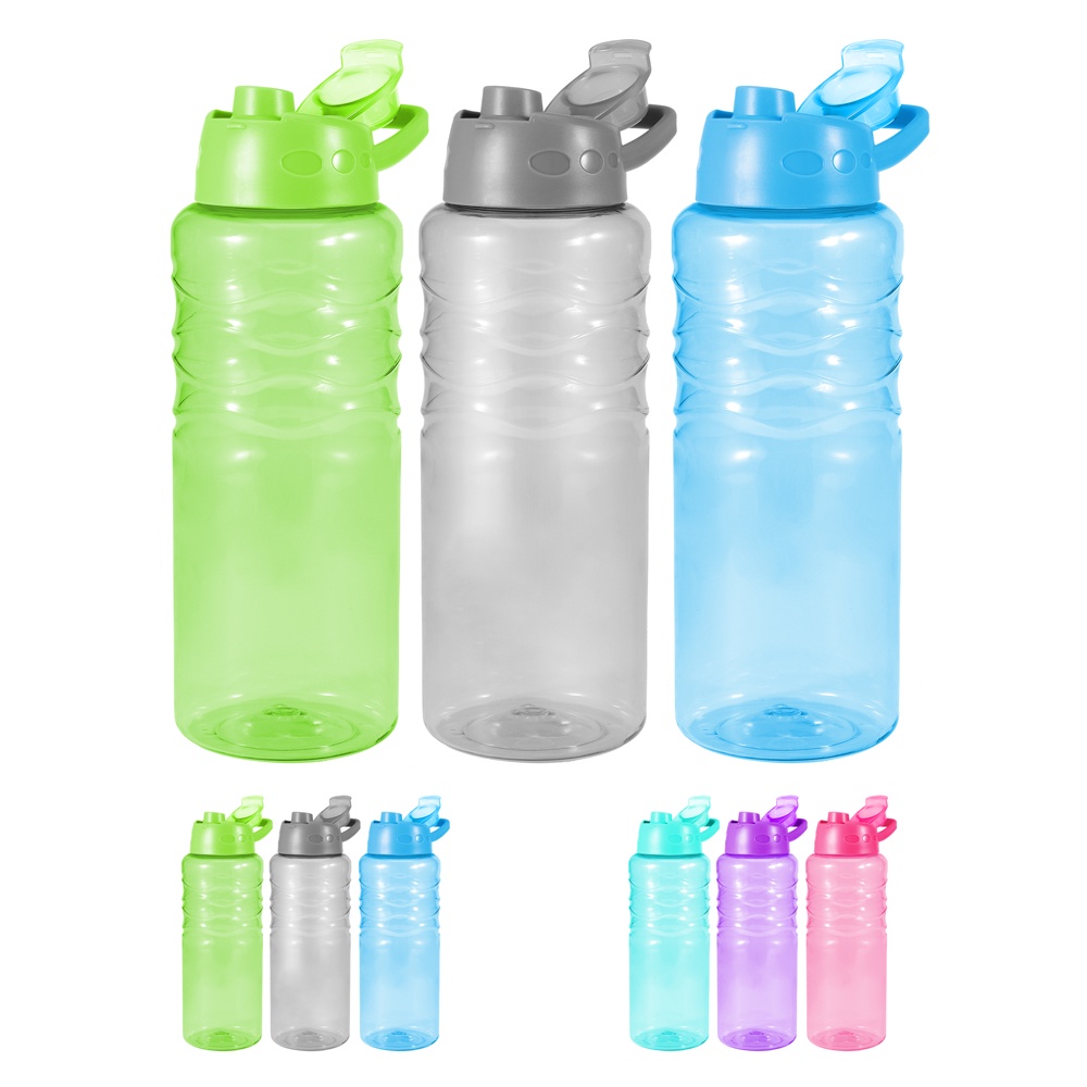 [3-Pack] water bottle for bike 1 liter water bottle big water bottle 1l ...