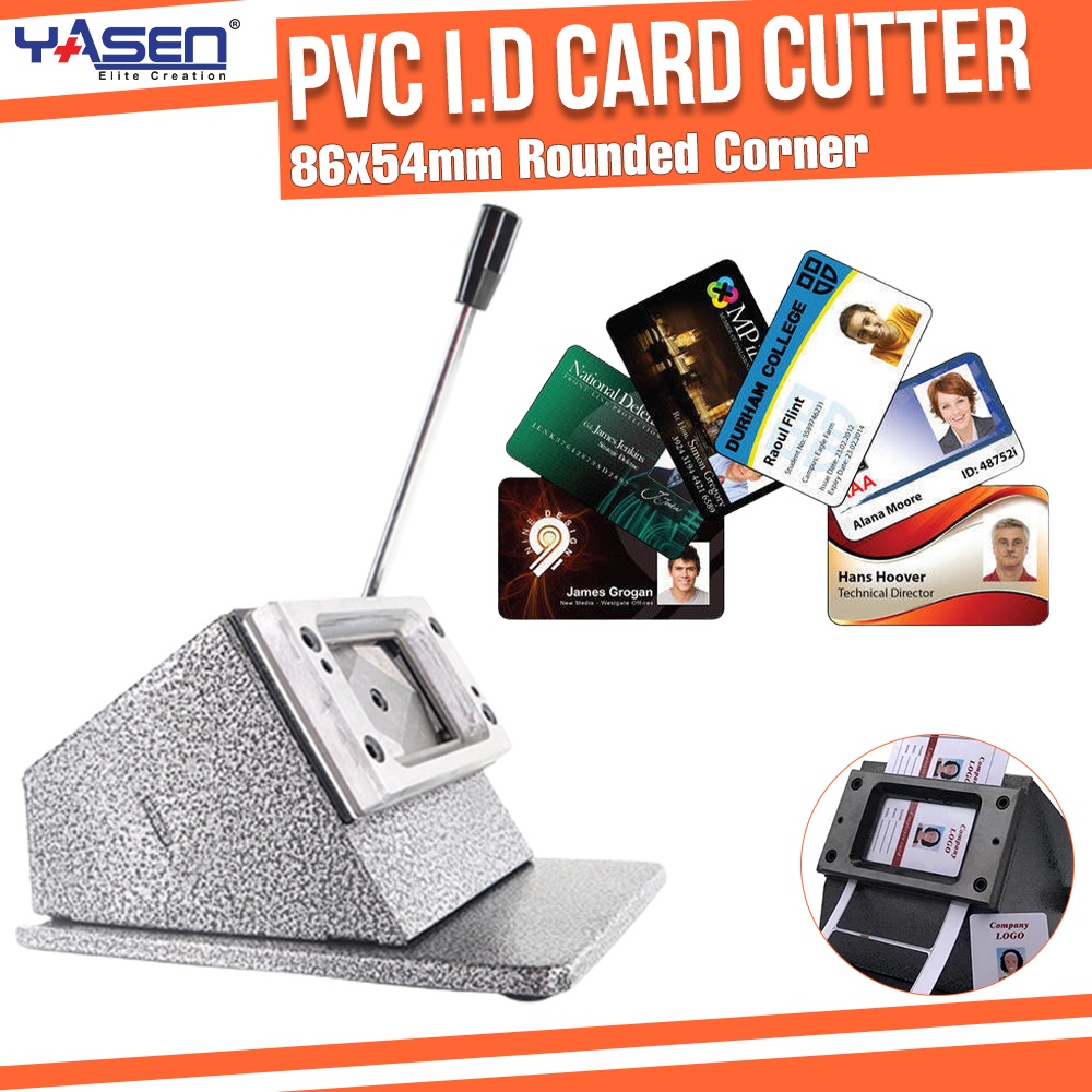 PVC Card Cutter Photo Die Cutter 86*54mm Rounded Corner Heavy Duty Die