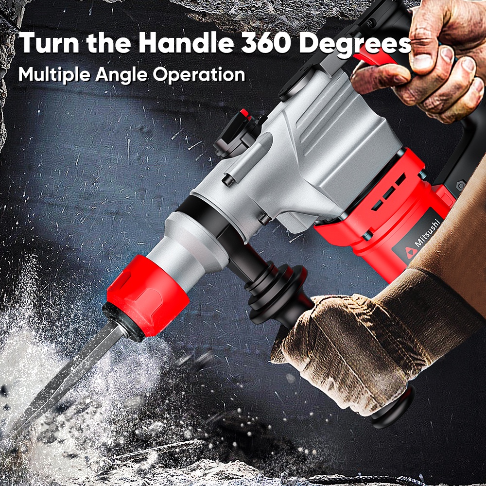 [ Free 5 Drill Bits]Mitsushi MDC2926A 1050W 220V Rotary Hammer Drill