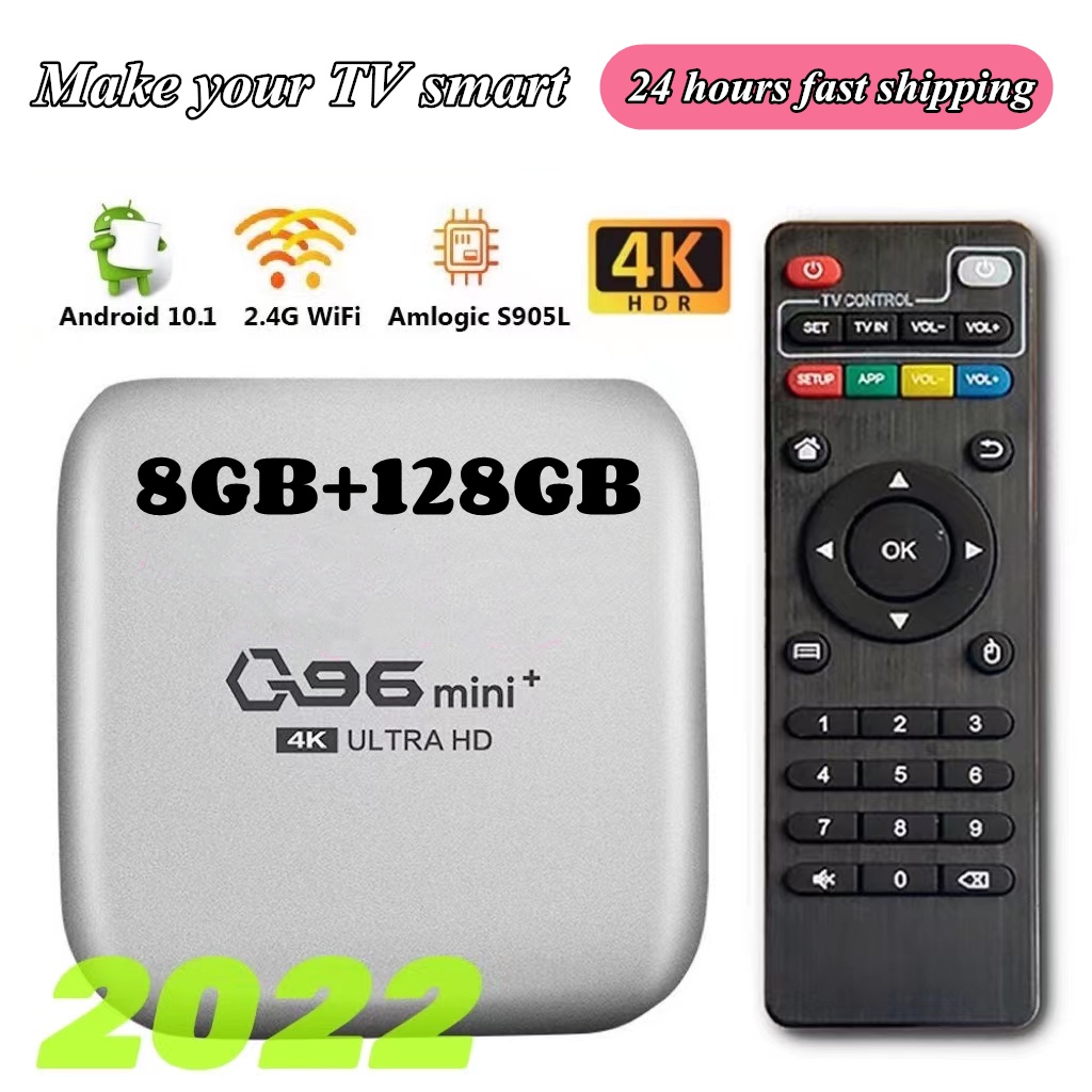 Q96MINI smart TV box 8+128GB Android HD 4k supports multi class applications Shopee Philippines