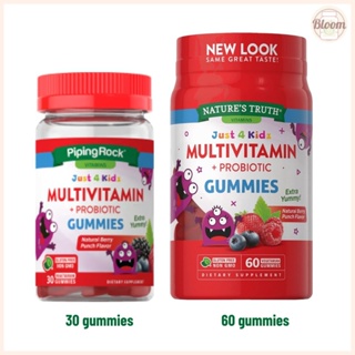 Nature's Truth: Kids Multivitamin + Probiotic Gummies (Natural Berry Punch), 60 Gummies