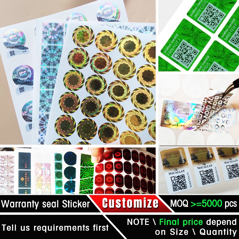 personalized security seal sticker genuine sticker customized hologram