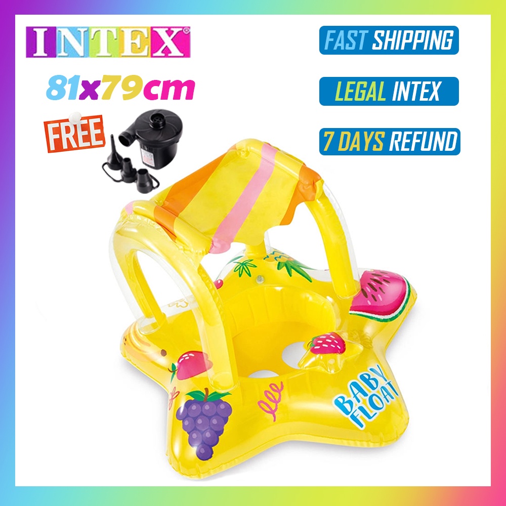 Intex 56573 Kids Starshaped Seat Float Baby Swim Ring Kiddie Swimming