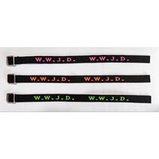 neon wwjd bracelets