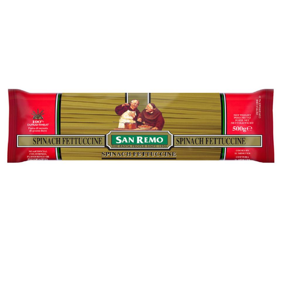San Remo Spinach Fettuccine 500g Shopee Philippines