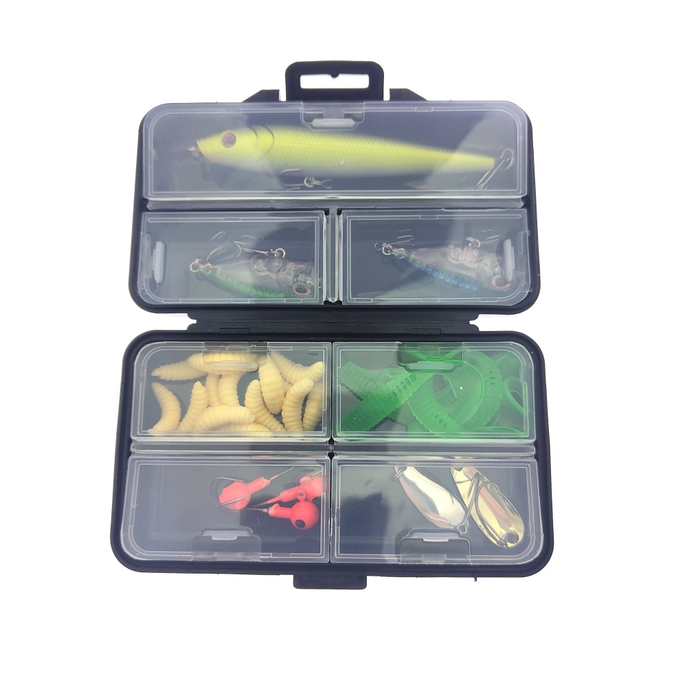 Fishing Accessories Box Fake Bait Small Lure Box Lure Bait Box Fishing Hook Fake Bait Storage