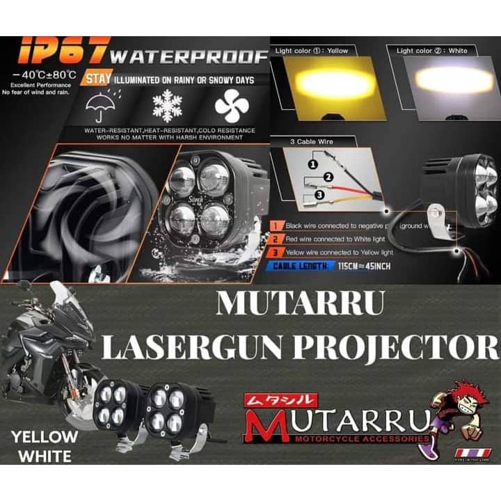 MUTARRU LED LASER GUN PROJECTOR AUX LIGHTS Shopee Philippines