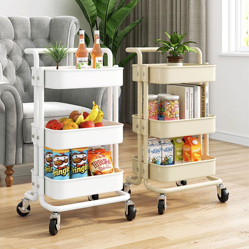 NEW 3Tier Kitchen Utility Trolley Cart Shelf Storage Rack Organizer with Wheels and HandleZ013