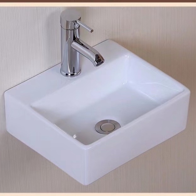 Lavatory Basin Ceramic Wash Basin Sink European style Square Washbasin