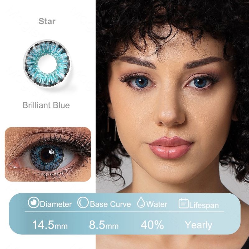 Three Tone Blue Contact Lens Shopee Philippines