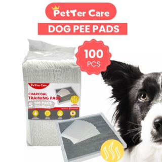 100pcs Petter Care Charcoal Dog Training Pads Pee Pads for Dogs Absorbent Potty Trainer SMALL Pad
