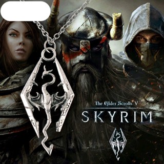 ∋European and American popular dinosaur pendant necklace Skyrim The Elder Scrolls Dragon Pendant Me #2