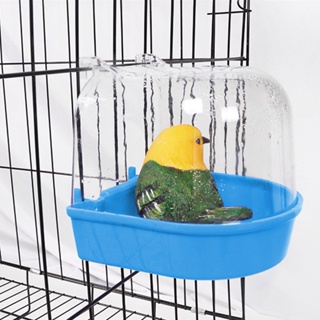انفصال متعدد الوظائف الكناري الطيور حمام صندوق معلق إبقاء نظيفة ل Parakeet خفيفة الوزن مع غطاء مستلز #5