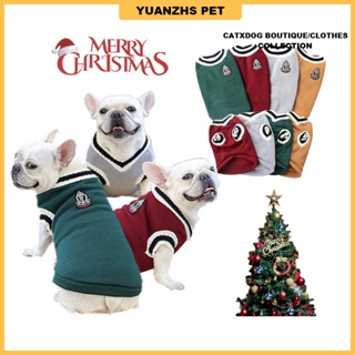 College style dog clothes Soft and breathable cat's jersey pet vest damit ng aso french bulldog clothes